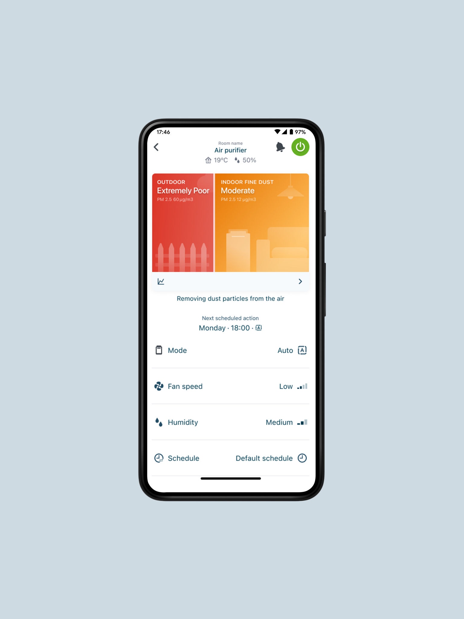 Слики: Апликацијата Onecta е прикажана на паметниот телефон