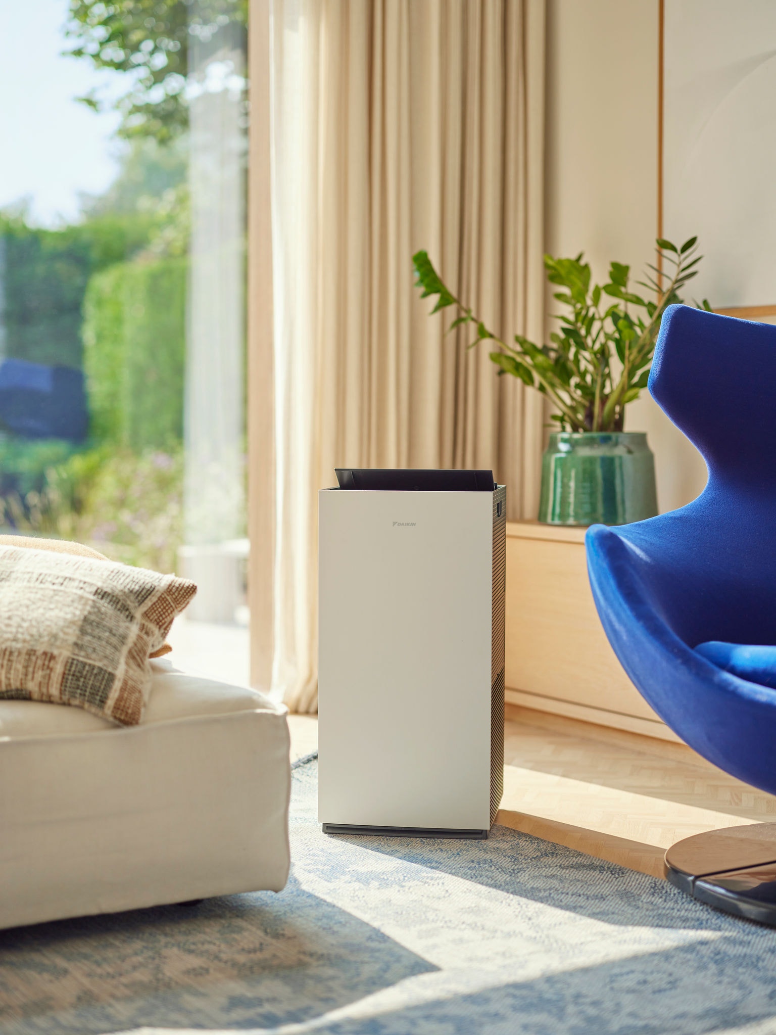 Woman suffering from household dust