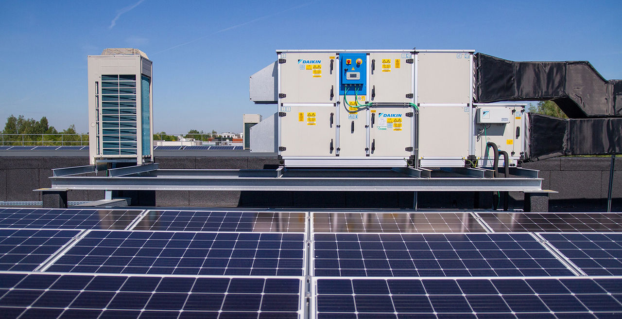 Инсталација на клима комора на покрив